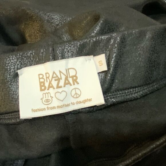 Brand bazar pants split hem size S black P1 - Picture 4 of 9